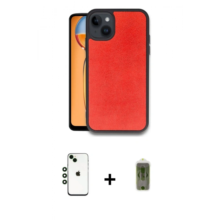 MARSİLYAN™- iPhone 14 Kılıf Kıvılcım Işık Serisi - Siyah Joko Magic 5D Hayalet Cam + Shine Kamera Lens - YL