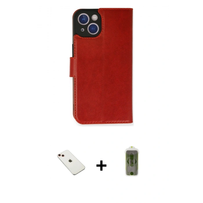 MARSİLYAN™- iPhone 14 Kılıf Siluet Işık Serisi - Siyah Joko Magic 5D Hayalet Cam + Diamond Kamera Lens - KI