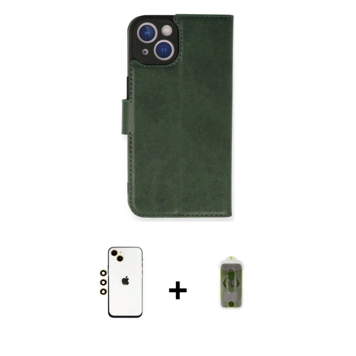 MARSİLYAN™- iPhone 14 Kılıf Siluet Işık Serisi - Siyah Joko Magic 5D Hayalet Cam + Shine Kamera Lens - GD