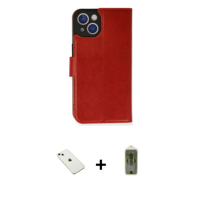 MARSİLYAN™- iPhone 14 Kılıf Siluet Işık Serisi - Siyah Joko Magic 5D Hayalet Cam + Diamond Kamera Lens - PE