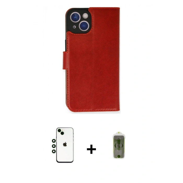 MARSİLYAN™- iPhone 14 Kılıf Siluet Işık Serisi - Siyah Joko Magic 5D Hayalet Cam + Shine Kamera Lens - YL