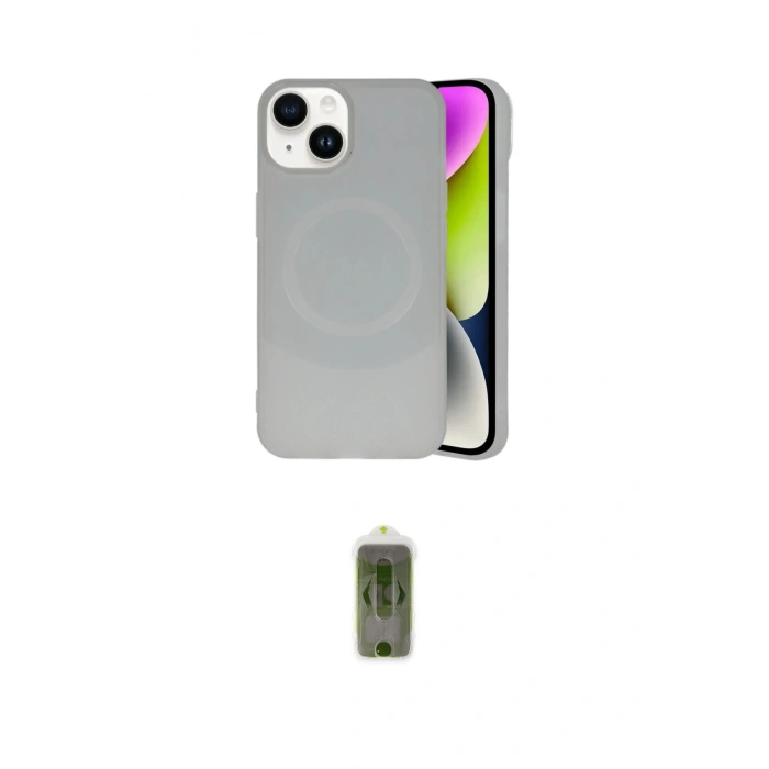 MARSİLYAN™- iPhone 14 Kılıf Ufuk Serisi - Siyah Joko Magic 5D Hayalet Cam