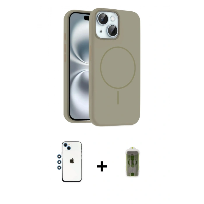 MARSİLYAN™- iPhone 14 Kılıf Yankı Form Serisi - Siyah Joko Magic 5D Hayalet Cam + Shine Kamera Lens - MI