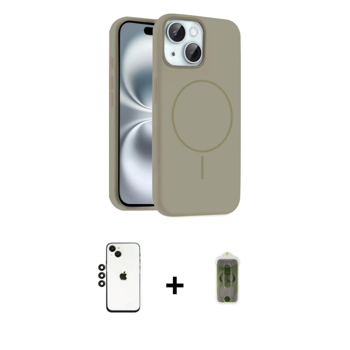 MARSİLYAN™- iPhone 14 Kılıf Yankı Form Serisi - Siyah Joko Magic 5D Hayalet Cam + Shine Kamera Lens - SH