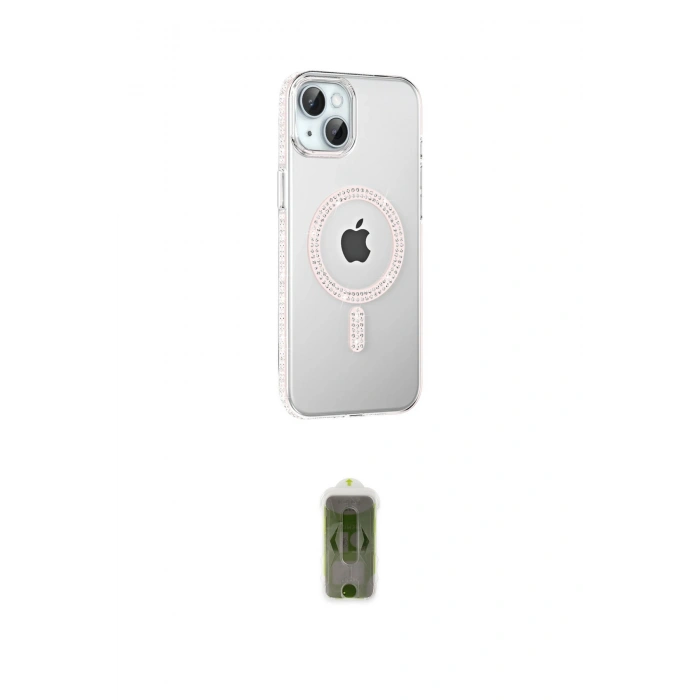 MARSİLYAN™- iPhone 14 Kılıf Yörünge Koleksiyonu - Siyah Joko Magic 5D Hayalet Cam