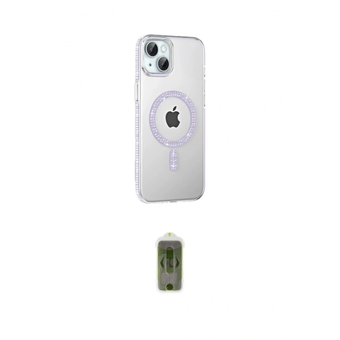 MARSİLYAN™- iPhone 14 Kılıf Yörünge Koleksiyonu - Siyah Joko Magic 5D Hayalet Cam