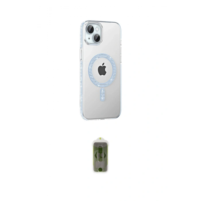 MARSİLYAN™- iPhone 14 Kılıf Yörünge Koleksiyonu - Siyah Joko Magic 5D Hayalet Cam