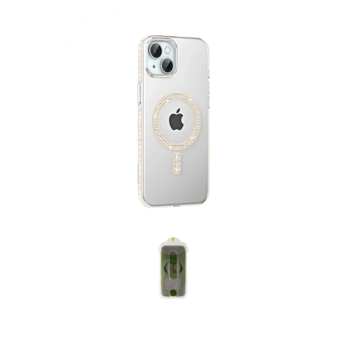 MARSİLYAN™- iPhone 14 Kılıf Yörünge Koleksiyonu - Siyah Joko Magic 5D Hayalet Cam