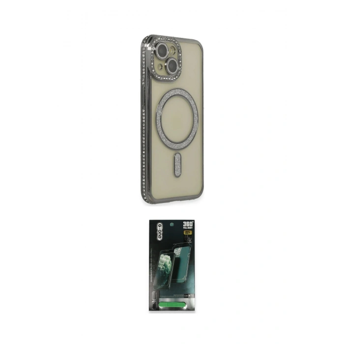 MARSİLYAN™- iPhone 14 Kılıf Zirve Doku Prime - Şeffaf 360 Full Body Arka Koruyucu