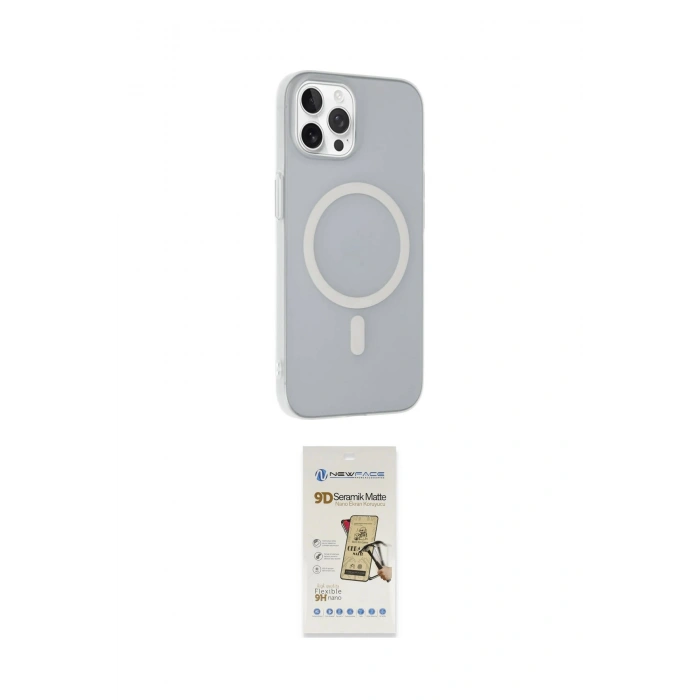 MARSİLYAN™- iPhone 14 Pro Kılıf Çekirdek Modern Prime - Siyah Mat Seramik Nano Ekran Koruyucu