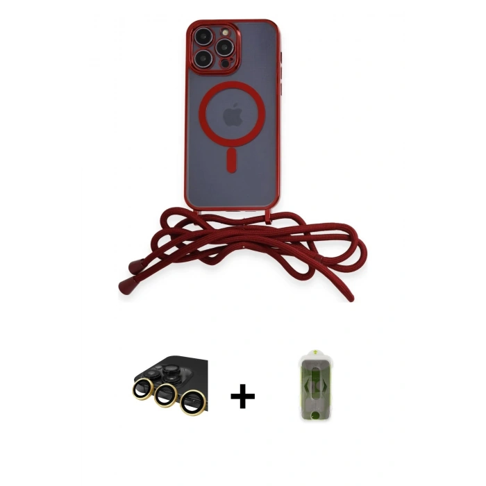 MARSİLYAN™- iPhone 14 Pro Kılıf Eksen Özel Seri - Siyah Joko Magic 5D Hayalet Cam + Raze Metal Kamera Lens - GD