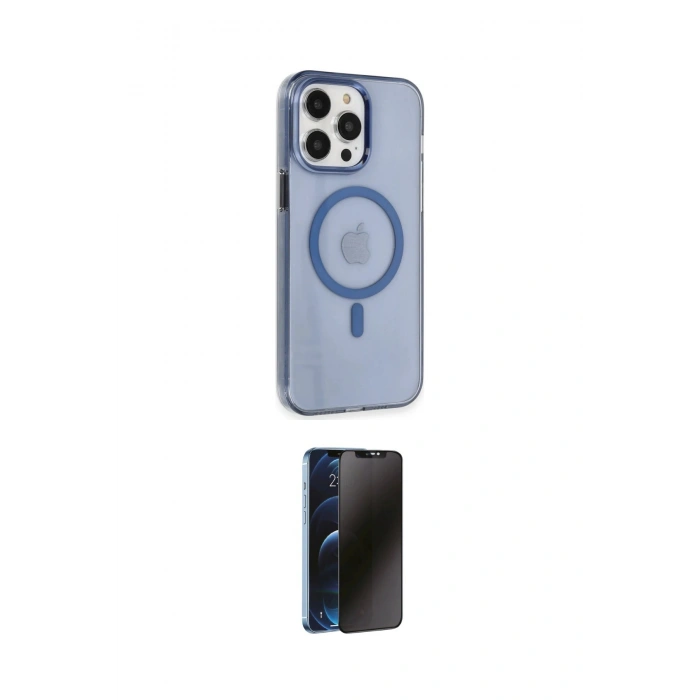 MARSİLYAN™- iPhone 14 Pro Kılıf Kıvılcım Asil Özel Seri - Siyah 3D Antistatik Hayalet Cam Ekran Koruyucu