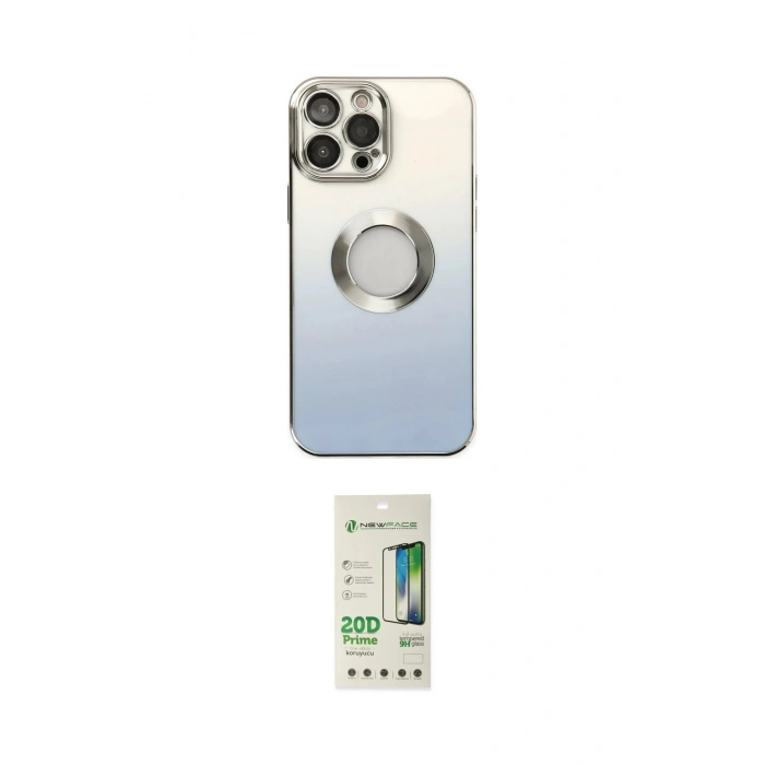 MARSİLYAN™- iPhone 14 Pro Kılıf Kutup Yansıma Özel Seri - Siyah 20D Premium Cam Ekran Koruyucu