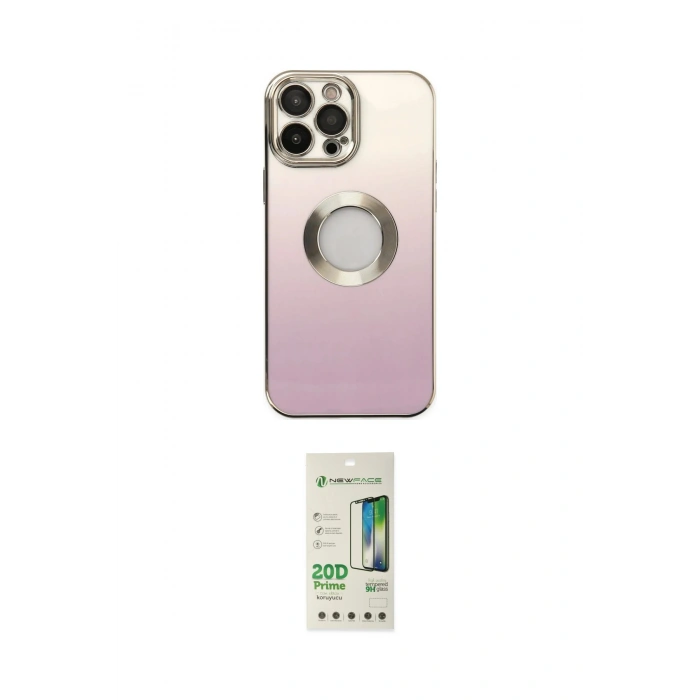 MARSİLYAN™- iPhone 14 Pro Kılıf Kutup Yansıma Özel Seri - Siyah 20D Premium Cam Ekran Koruyucu