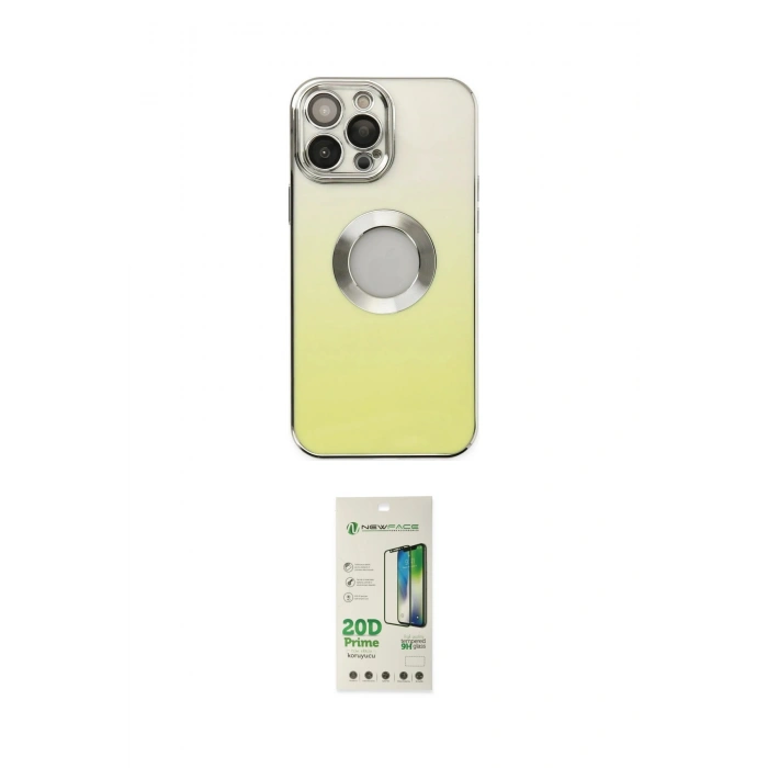 MARSİLYAN™- iPhone 14 Pro Kılıf Kutup Yansıma Özel Seri - Siyah 20D Premium Cam Ekran Koruyucu