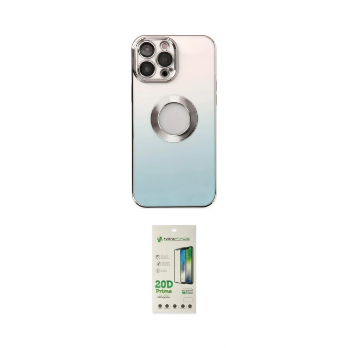 MARSİLYAN™- iPhone 14 Pro Kılıf Kutup Yansıma Özel Seri - Siyah 20D Premium Cam Ekran Koruyucu