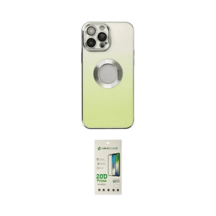 MARSİLYAN™- iPhone 14 Pro Kılıf Kutup Yansıma Özel Seri - Siyah 20D Premium Cam Ekran Koruyucu