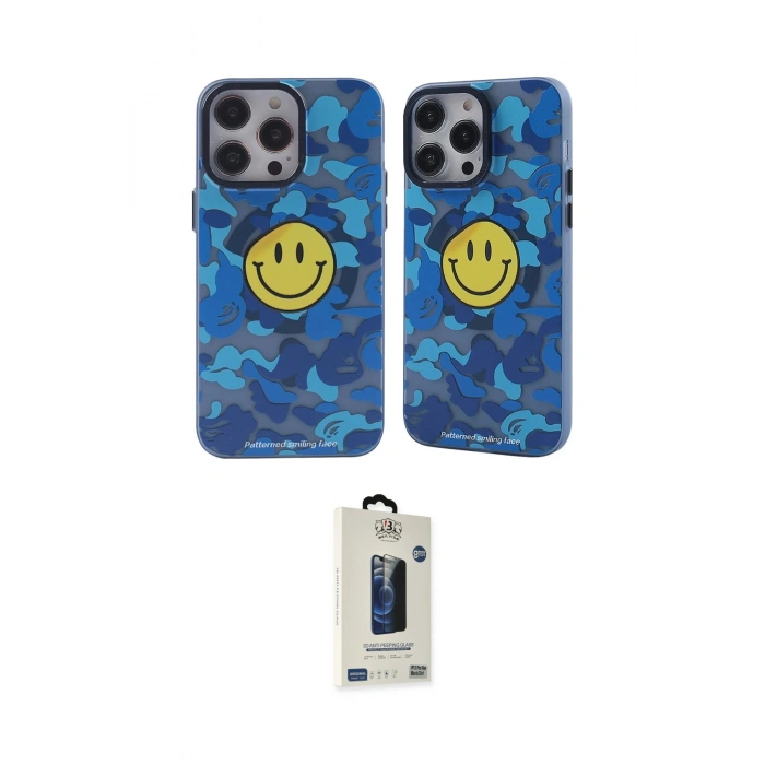 MARSİLYAN™- iPhone 14 Pro Kılıf Nova Doku Koleksiyonu - Siyah Bilvis Hayalet Cam Ekran Koruyucu