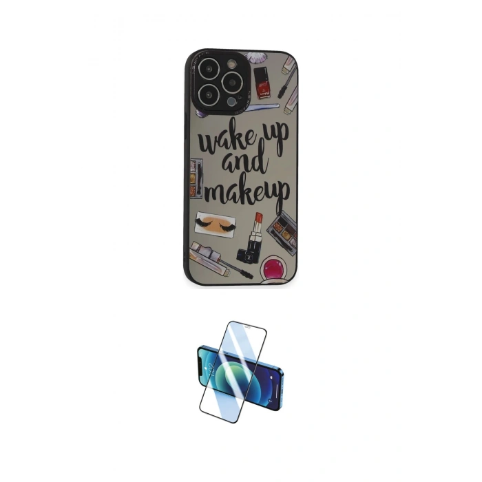 MARSİLYAN™- iPhone 14 Pro Kılıf Odak Klasik Serisi - Siyah 3D Antistatik Cam Ekran Koruyucu