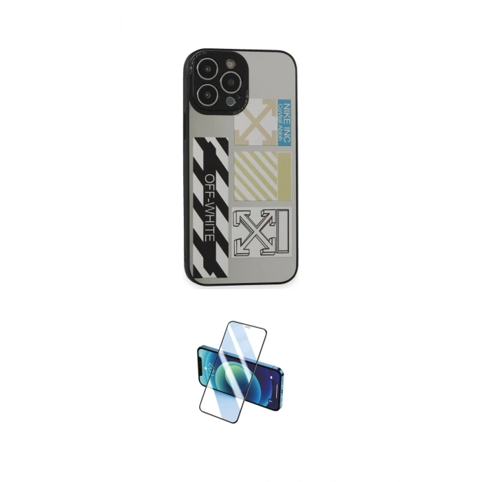 MARSİLYAN™- iPhone 14 Pro Kılıf Odak Klasik Serisi - Siyah 3D Antistatik Cam Ekran Koruyucu