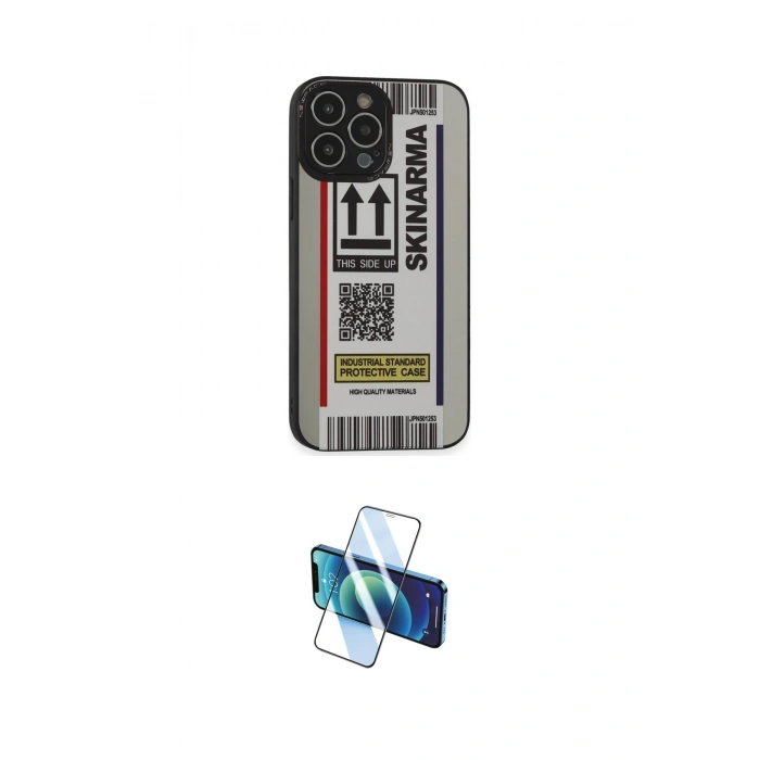 MARSİLYAN™- iPhone 14 Pro Kılıf Odak Klasik Serisi - Siyah 3D Antistatik Cam Ekran Koruyucu