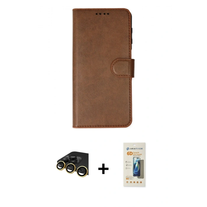 MARSİLYAN™- iPhone 14 Pro Kılıf Siluet Işık Serisi - Siyah 6D Mat Seramik Hayalet Nano Ekran Koruyucu + Raze Metal Kamera Lens - GD