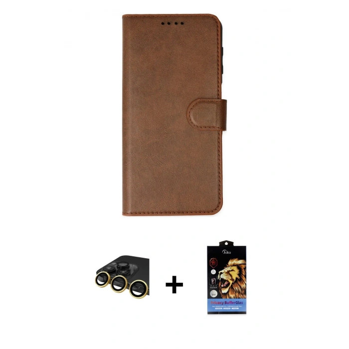 MARSİLYAN™- iPhone 14 Pro Kılıf Siluet Işık Serisi - Siyah Buffer Hayalet Cam Ekran Koruyucu + Raze Metal Kamera Lens - GD