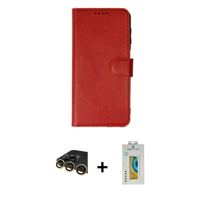MARSİLYAN™- iPhone 14 Pro Kılıf Siluet Işık Serisi - Siyah Polymer Nano Ekran Koruyucu + Raze Metal Kamera Lens - GD