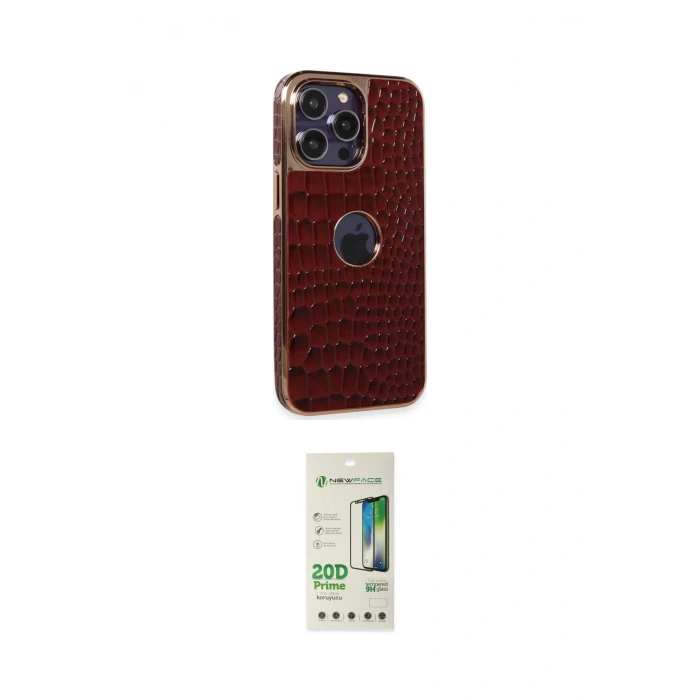 MARSİLYAN™- iPhone 14 Pro Kılıf Ufuk Form Prime - Siyah 20D Premium Cam Ekran Koruyucu