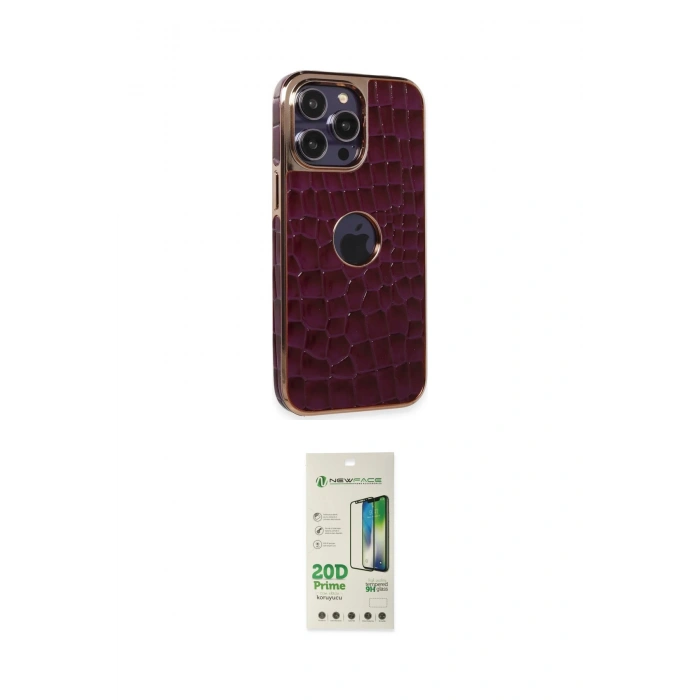 MARSİLYAN™- iPhone 14 Pro Kılıf Ufuk Form Prime - Siyah 20D Premium Cam Ekran Koruyucu