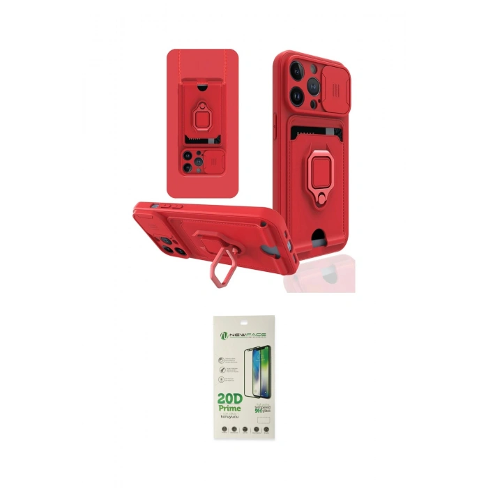 MARSİLYAN™- iPhone 14 Pro Kılıf Vadi Form Prime - Siyah 20D Premium Cam Ekran Koruyucu