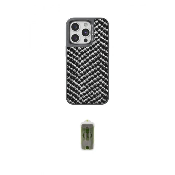 MARSİLYAN™- iPhone 14 Pro Kılıf Vadi Özel Seri - Siyah Joko Magic 5D Hayalet Cam