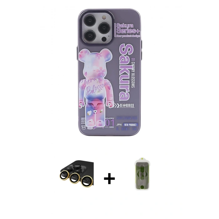 MARSİLYAN™- iPhone 14 Pro Kılıf Zirve Form Özel Seri - Siyah Joko Magic 5D Hayalet Cam + Raze Metal Kamera Lens - GD