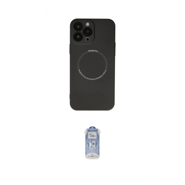 MARSİLYAN™- iPhone 14 Pro Kılıf Zirve Klasik Prime - Siyah Joko Magic 5D Cam