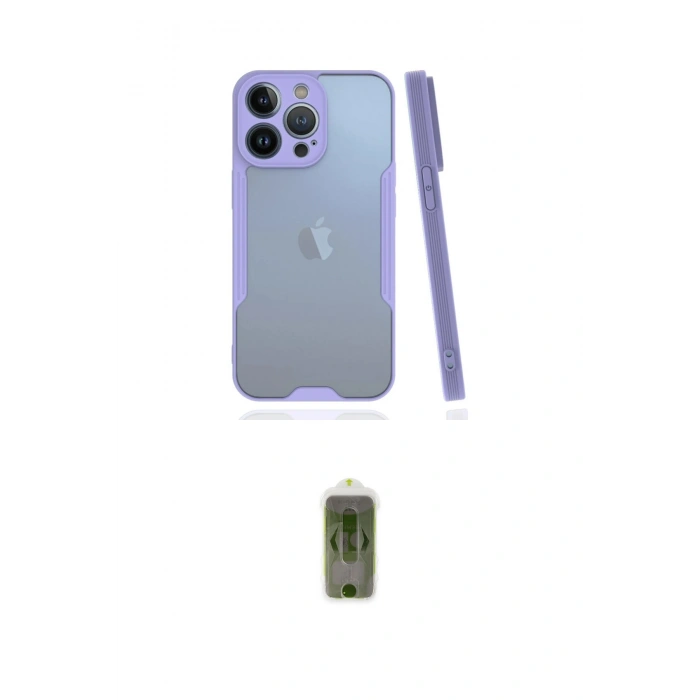 MARSİLYAN™- iPhone 14 Pro Max Kılıf Atlas Asil Serisi - Siyah Joko Magic 5D Hayalet Cam