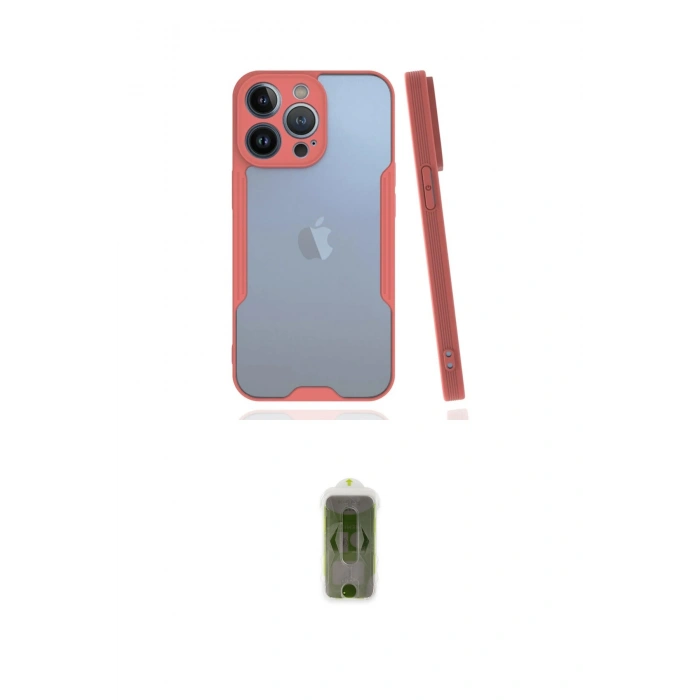MARSİLYAN™- iPhone 14 Pro Max Kılıf Atlas Asil Serisi - Siyah Joko Magic 5D Hayalet Cam