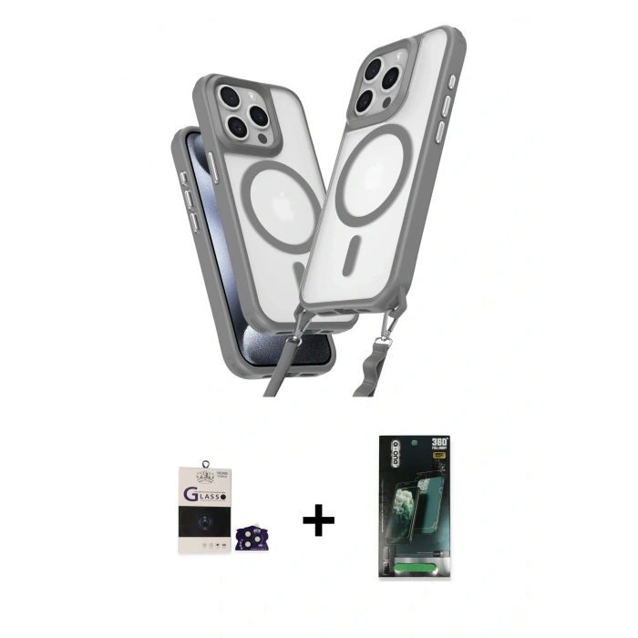 MARSİLYAN™- iPhone 14 Pro Max Kılıf Atlas Doku Koleksiyonu - Siyah 360 Mat Full Body Arka Koruyucu + Bilvis Titan Kamera Lens - DNMR