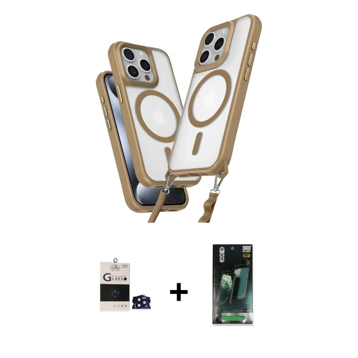 MARSİLYAN™- iPhone 14 Pro Max Kılıf Atlas Doku Koleksiyonu - Siyah 360 Mat Full Body Arka Koruyucu + Bilvis Titan Kamera Lens - DNMR