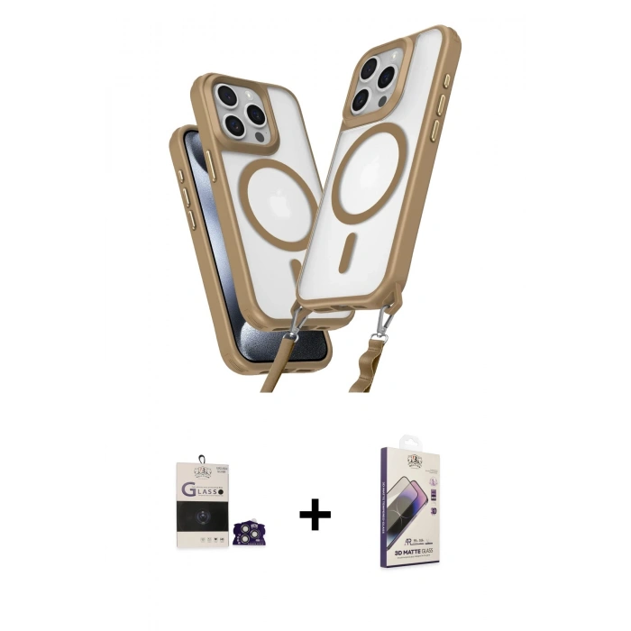 MARSİLYAN™- iPhone 14 Pro Max Kılıf Atlas Doku Koleksiyonu - Siyah Bilvis 3D Mat Cam Ekran Koruyucu + Bilvis Titan Kamera Lens - GS