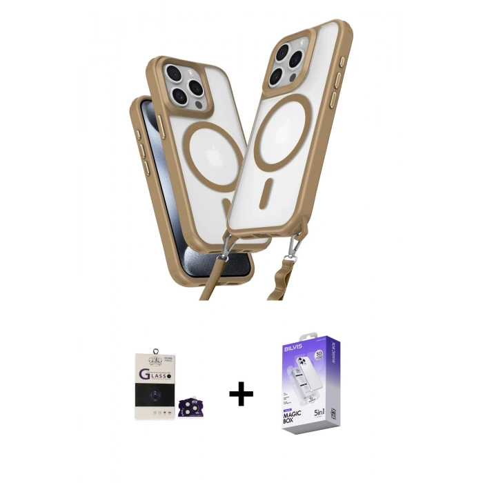 MARSİLYAN™- iPhone 14 Pro Max Kılıf Atlas Doku Koleksiyonu - Siyah Bilvis 5in1 3D Magic Cam Ekran Koruyucu + Bilvis Titan Kamera Lens - DNMR