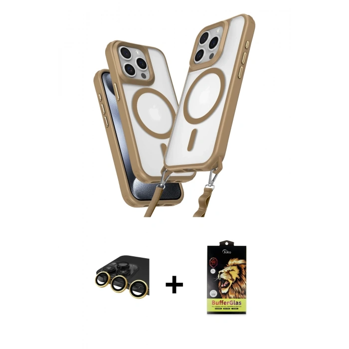 MARSİLYAN™- iPhone 14 Pro Max Kılıf Atlas Doku Koleksiyonu - Siyah Buffer Cam Ekran Koruyucu + Raze Metal Kamera Lens - GD