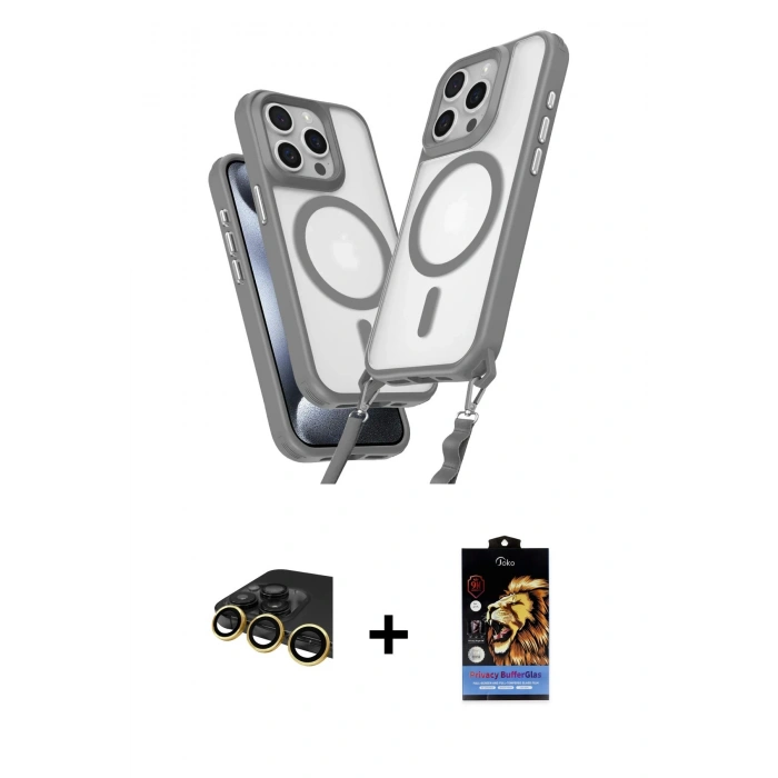 MARSİLYAN™- iPhone 14 Pro Max Kılıf Atlas Doku Koleksiyonu - Siyah Buffer Hayalet Cam Ekran Koruyucu + Raze Metal Kamera Lens - GD