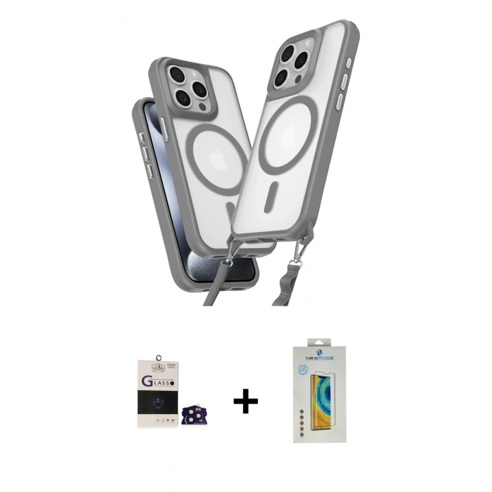 MARSİLYAN™- iPhone 14 Pro Max Kılıf Atlas Doku Koleksiyonu - Siyah Polymer Nano Ekran Koruyucu + Derin Mor Bilvis Titan Kamera Lens