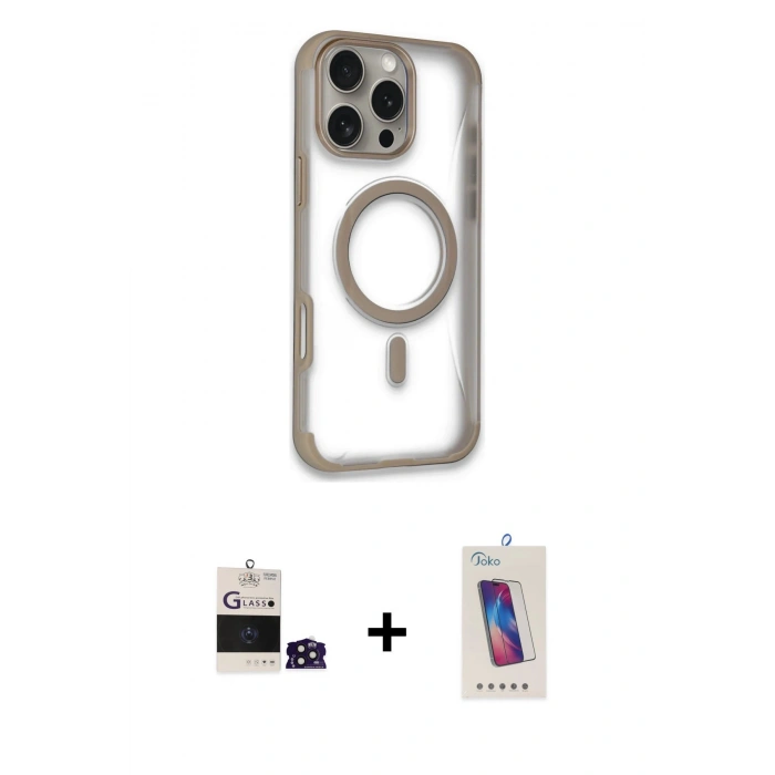 MARSİLYAN™- iPhone 14 Pro Max Kılıf Eksen Klasik Koleksiyonu - Siyah Joko 5D Cam + Bilvis Titan Kamera Lens - DNMR