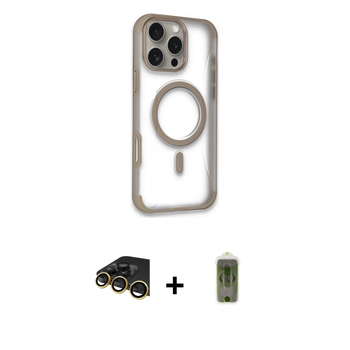 MARSİLYAN™- iPhone 14 Pro Max Kılıf Eksen Klasik Koleksiyonu - Siyah Joko Magic 5D Hayalet Cam + Raze Metal Kamera Lens - GD
