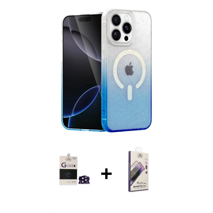 MARSİLYAN™- iPhone 14 Pro Max Kılıf Eksen Minimal Özel Seri - Siyah Bilvis 3D Mat Cam Ekran Koruyucu + Bilvis Titan Kamera Lens - DNMR