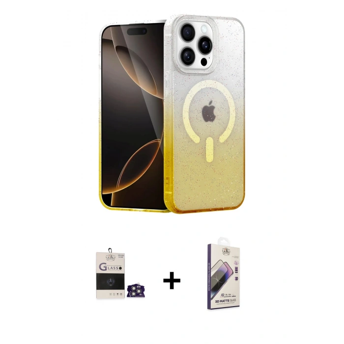 MARSİLYAN™- iPhone 14 Pro Max Kılıf Eksen Minimal Özel Seri - Siyah Bilvis 3D Mat Cam Ekran Koruyucu + Gümüş Bilvis Titan Kamera Lens
