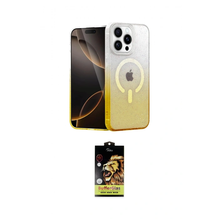 MARSİLYAN™- iPhone 14 Pro Max Kılıf Eksen Minimal Özel Seri - Siyah Buffer Cam Ekran Koruyucu