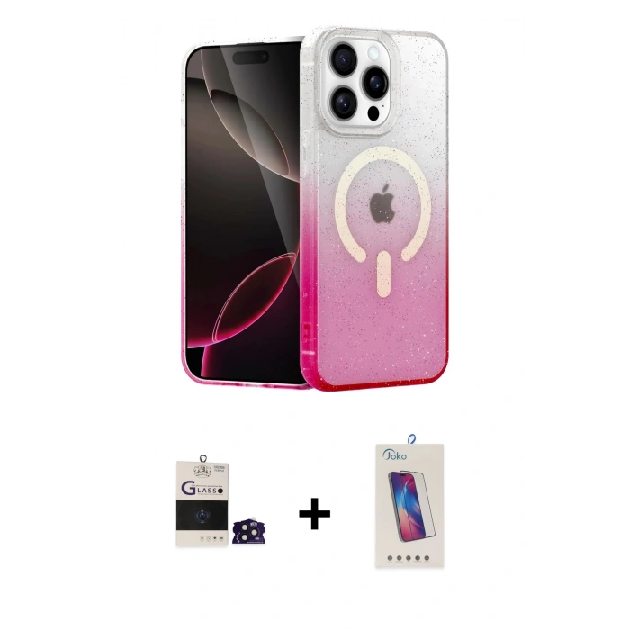 MARSİLYAN™- iPhone 14 Pro Max Kılıf Eksen Minimal Özel Seri - Siyah Joko 5D Cam + Bilvis Titan Kamera Lens - DNMR