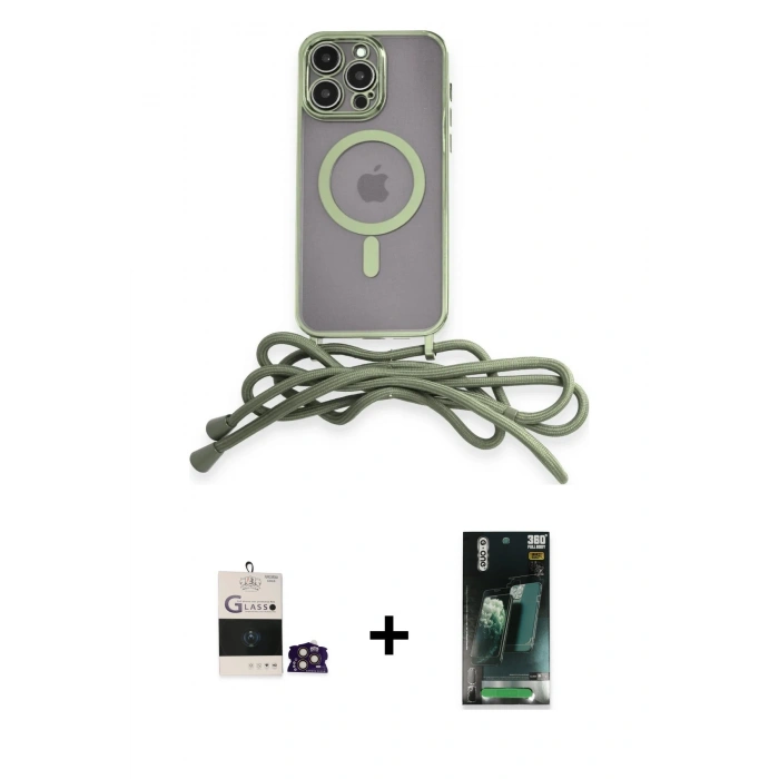 MARSİLYAN™- iPhone 14 Pro Max Kılıf Eksen Özel Seri - Şeffaf 360 Full Body Arka Koruyucu + Bilvis Titan Kamera Lens - GD